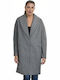 Biston Women's Midi Coat with Buttons Gray