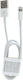 Partner Tele Regular USB to Lightning Cable Λευκό 1m (C601)