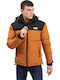 Ice Tech Men's Winter Puffer Jacket Orange