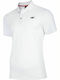 4F Men's Athletic Short Sleeve Blouse Polo White