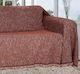 Mc Decor Malta Ριχτάρι Τετραθέσιου Καναπέ Chenille 180x350εκ. Κεραμιδί