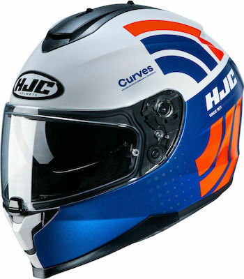 HJC C70 Curves Full Face Helmet with Sun Visor ECE 22.05 1500gr MC27