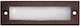 Adeleq Support Frame for Lighting Fixtures made of Aluminum Hallway No 9801(1300) Sage Rust Brown 3-980181