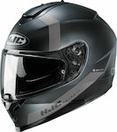 HJC C70 Eura Full Face Helmet with Sun Visor 1500gr MC5SF Black / Grey