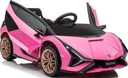 Lamborghini Sian Kids Electric Car One-Seater with Remote Control Licensed 12 Volt Pink