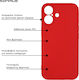 Sonique Liquid Back Cover Σιλικόνης Κόκκινο (iP...