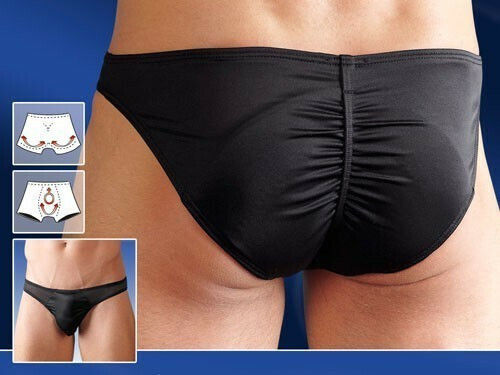 Svenjoyment Underwear Shaping Briefs with Push-up Inserts Ανδρικό Sexy Slip Μαύρο