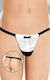 Softline 4417 Thong with Bow Tie Men's Sexy White String