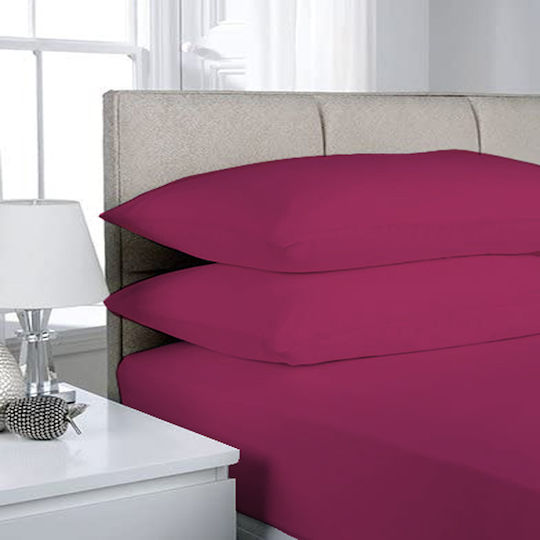 Le Blanc Cearșaf Single 170x270cm. Fuchsia