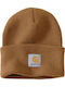 Ribbed Beanie Cap Brown