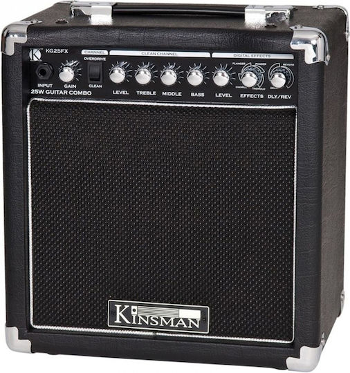 Kinsman KG-25FX Combo Ενισχυτής Ηλεκτρικής Κιθάρας 25W Μαύρος