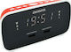 Aiwa Tabletop Digital Clock with Alarm & Radio CRU-19RD