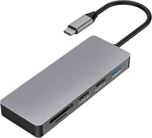 Platinet USB-C Докинг станция с HDMI 4K PD Сребрист (PMMA9822)