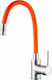 Piccadilly Creta Flexi Kitchen Faucet Counter Flexible Orange