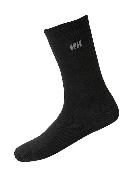 Helly Hansen Ανδρικές Μονόχρωμες Κάλτσες Μαύρες 2Pack