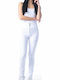 Paco & Co Women's Long Legging High Waisted White