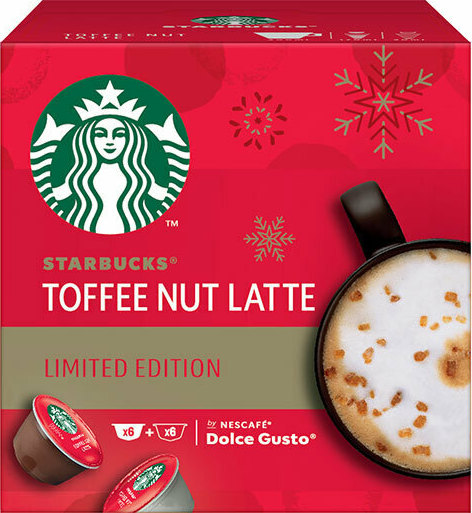 Starbucks Toffee Nut Latte Espresso Capsule Compatible with Dolce Gusto  Machines 12pcs