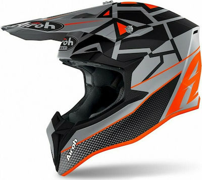 Airoh Wraap Mood Motocross Helmet DOT / ECE 22.05 1330gr Orange Matt AIR000KRA47