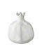 JK Home Decoration Tabletop Lucky Charm Pomegranate White Ceramic 12x12cm 1pcs