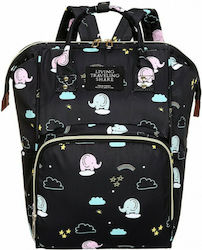 Best4Baby Wickeltasche-Wickelrucksack L.T.S. Elefanten Black