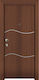 Πόρτα Ασφαλείας Laminate ΚΠ 109 Καρυδιά