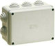 Eurolamp Elektroinstallationsdose für Außenmontage Verzweigung Wasserdicht IP65 (150x110x70mm) in Gray Farbe 151-31522