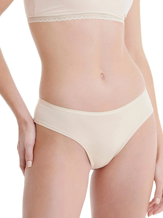 Walk Bamboo Damen Slip 2Pack Nahtlos Beige