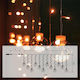 120 Lights LED 1.8m. x 75cm Warm White type Curtain 1pcs