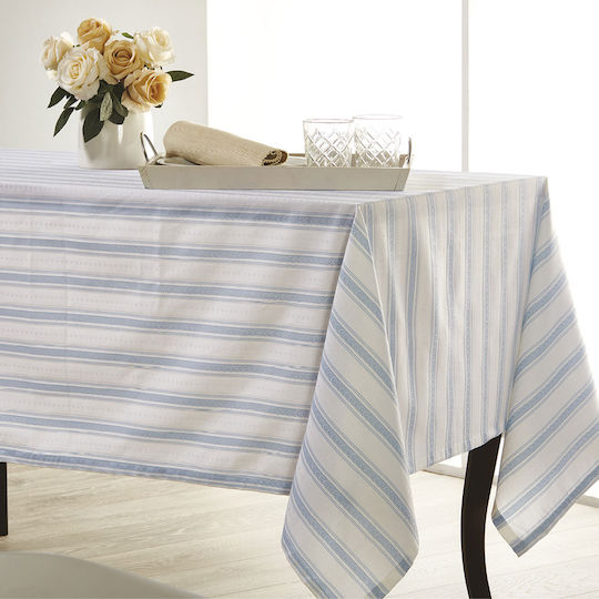 Whitegg Față de masă Din Bumbac Z019/1 Albastru 160x220cm