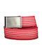 Gant Men's Fabric Webbing Belt Belt Red