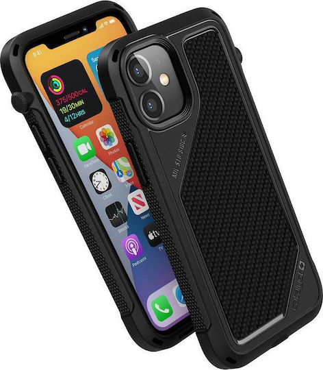 Catalyst Vibe Задна корица Пластмаса 1.2мм с Каишка Черен (iPhone 12 mini)