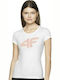 4F Damen Sportlich T-shirt Weiß