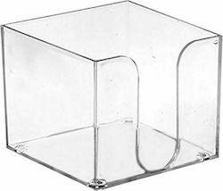 Plastic Paper Holder Transparent 10x6.7x10.5cm.