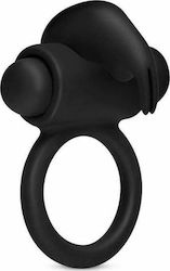Easytoys Men Only Bunny Vibrating Cock Ring Δονούμενο Δαχτυλίδι Πέους Black ET801BLK