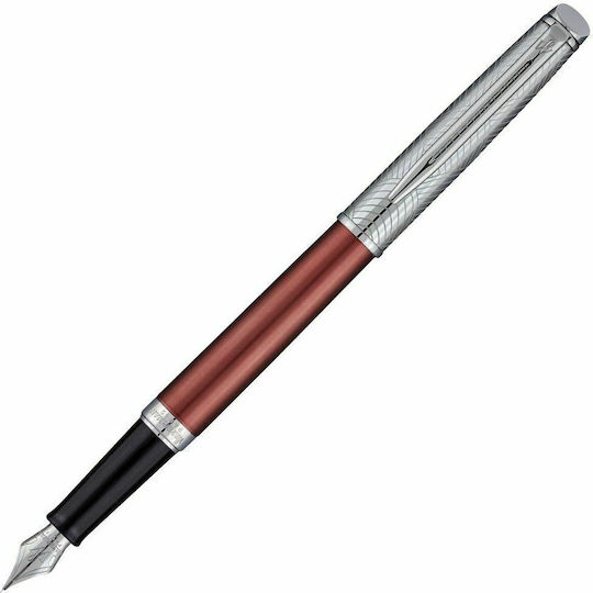 Waterman Hemisphere Privee Cuivre CT Writing Pen Medium Red with Blue Ink
