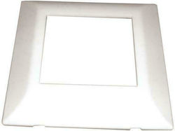 Eurolamp Switch Frame 1 Position Vertical Installation 45x45 cm in White Color 160-56320