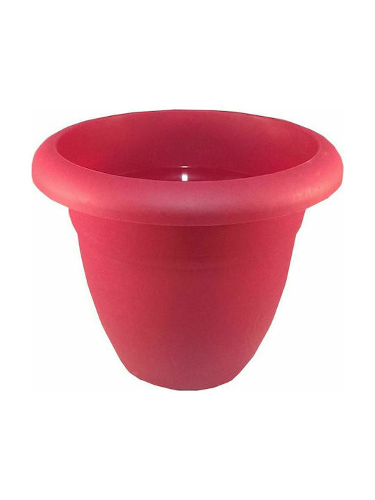 Micplast No 82 Flower Pot 30x25cm in Burgundy Color