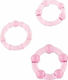 Seven Creations Stay Hard Cock Rings 3 piece Pink