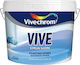 Vivechrom Vive Emulsion Base D Plastic Paint for Interior Use White 9lt