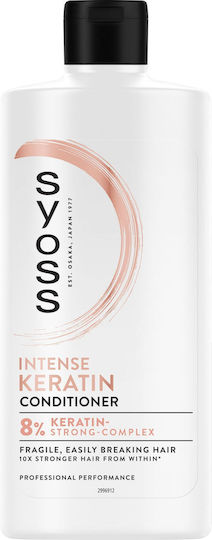 Syoss Keratin Blue Lotus Balsam Reconstrucție/Nutriție pentru Toate Tipurile de Păr 440ml