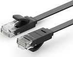 Ugreen Plat U/UTP Cat.6 Cablu de rețea Ethernet 0.5m Negru