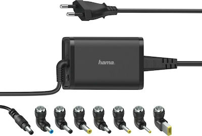 HAMA Universal Φορτιστής Laptop 45W 19V 3A με Αποσπώμενο Καλώδιο Τροφοδοσίας και με σετ βυσμάτων