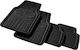 Autoline Set of Front and Rear Mats Universal 4pcs Black