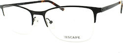 Escape Eyewear Herren Metall Brillengestell Sch...