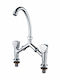 Regina Bridge Sink Faucet Silver