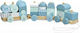 Navaris Pull-Along Toy Wooden Stacking Train made of Wood for 36++ Months