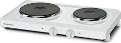 Rommelsbacher THS 2015 Countertop Burner Emaille Double Weiß