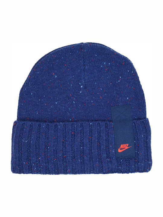 Beanie Beanie with Rib Knit in Blue color