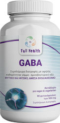 Full Health Gaba 500mg 90 Φυτικές Κάψουλες Unflavoured