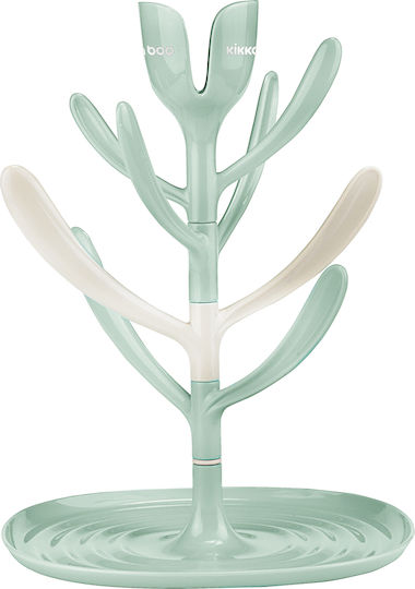 Kikka Boo Drying Rack for 8 Baby Bottles Green Tulip